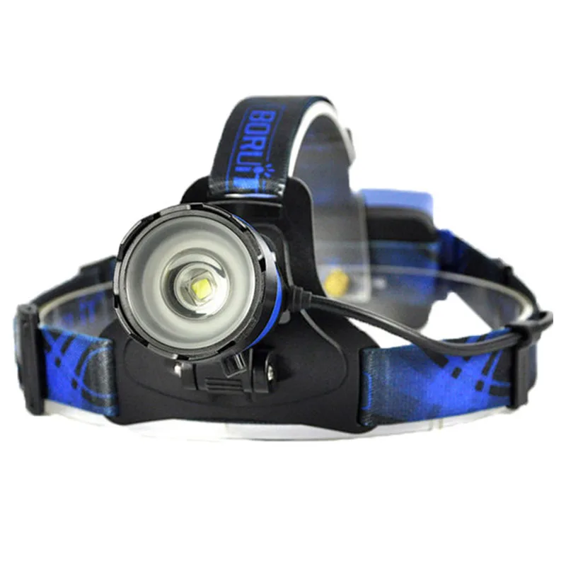 Белый BORUiT B13 Cree XML-L2 фронтальный светодиодный налобный фонарь Водонепроницаемый походный головной светильник перезаряжаемый налобный светильник велосипедный головной светильник - Испускаемый цвет: Белый