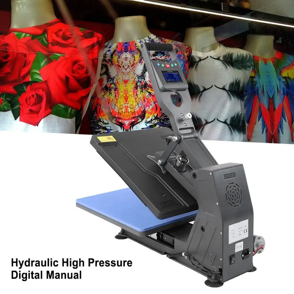 Excellent 40*50cm Hydraulic High Pressure Digital Manual T-shirt Heat Press Machine 11