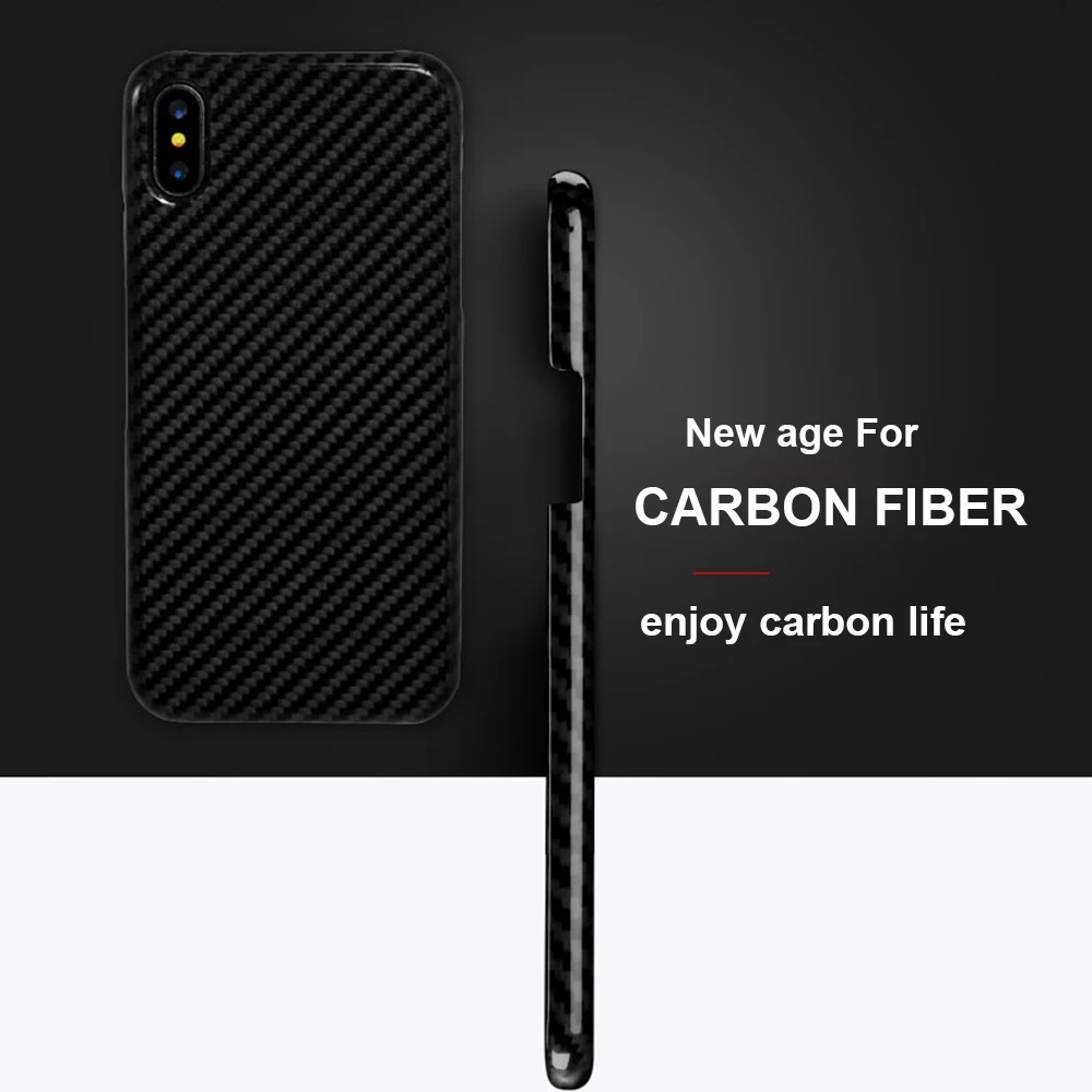 

0.8mm Ultra Thin Carbon Fiber Pattern for iPhone XS MAX Case Cover Luxury Full Protection Real Carbon Fiber Case for iPhone X XR
