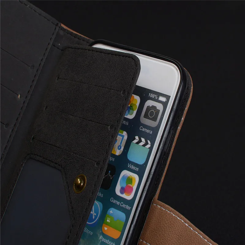 For Apple iPhone 6 Case Luxury leather Flip cover sFor iPhone 6S Multifunction Nine cards Wallet Protective phone bag for iphone6 case cover10