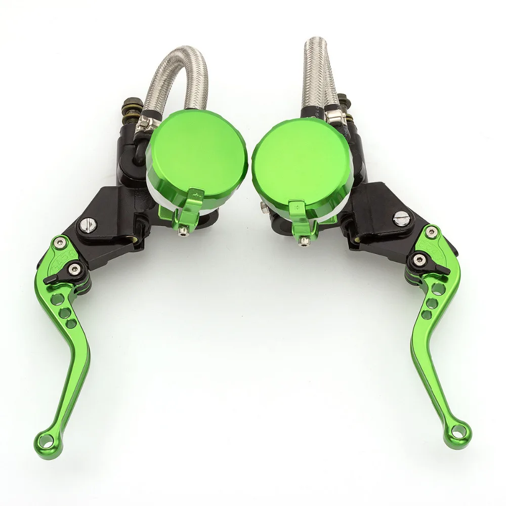 

FXCNC CNC 7/8 22MM Universal Adjustable Moto Motorcycle Hydraulic Clutch Brake Levers Master Cylinder For Kawasaki 125CC-600CC