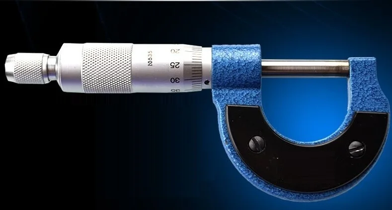0-75 мм 0,01 прецизионный микрометрический винт Калибр винтовой резьбой наружный микрометр измерительный инструмент промышленного класса - Цвет: 30020026  25-50MM