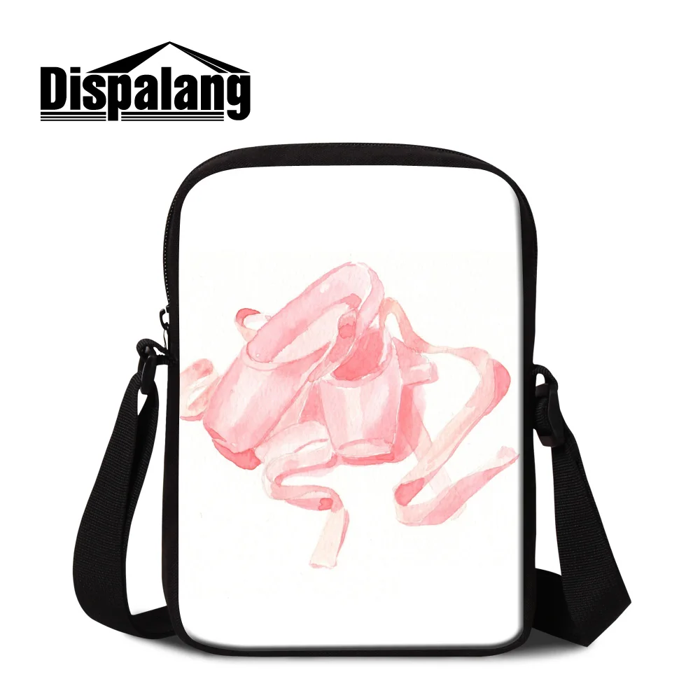 

Dispalang Casual Messenger Bag Ballet Toe Shoes Violin Prints Kids Crossbody Bags Kindergarten Baby Bookbag Female Mini Handbag
