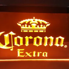 B42 Corona Extra Пивной бар Pub 3D признаки кафе светодиодный неоновый свет знак домашнего декора ремесла