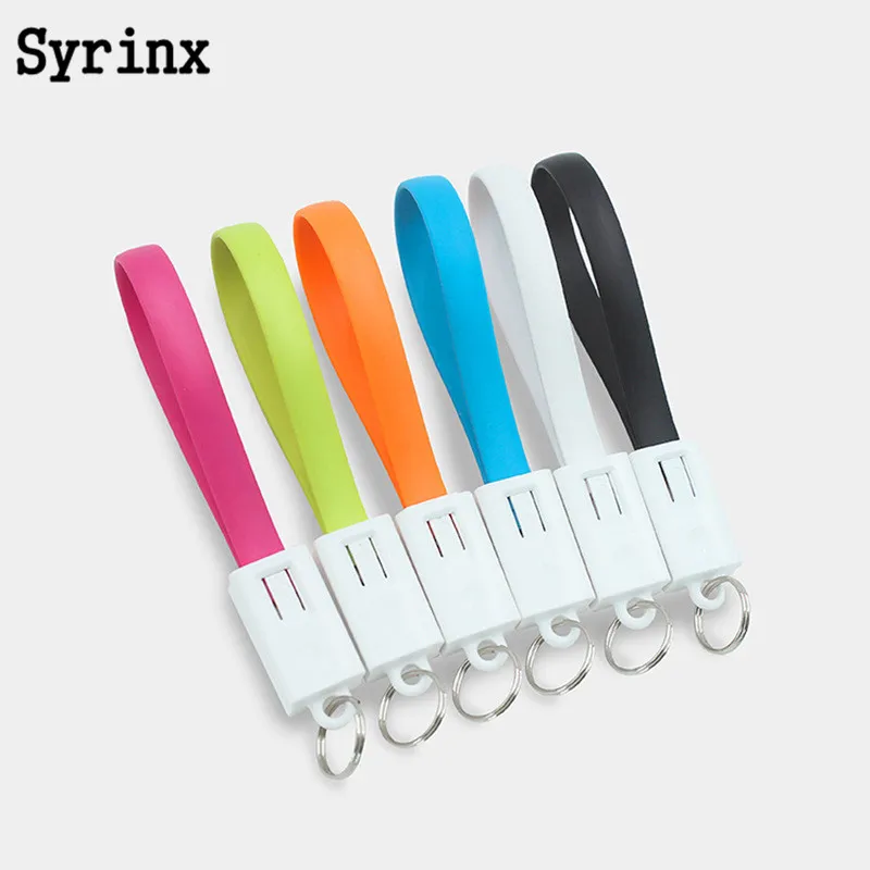 

SYRINX KeyChain For iPhone Samsung Micro USB Cable / For iphone Type C Charger Cable Portable Charging Sync Data Cord USB