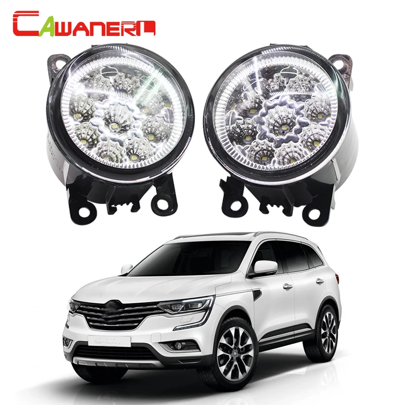 

Cawanerl Car Fog Light LED Lamp Daytime Running Light DRL DC 12V 1 Pair For Renault Captur Fluence Grand Scenic Kangoo Koleos
