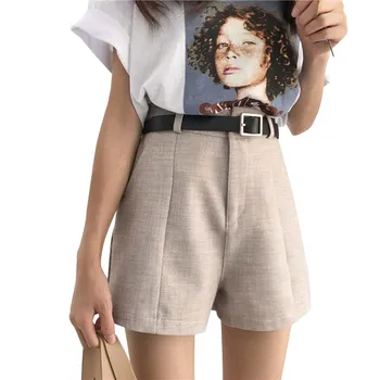 

Leisure Shorts Women 2019 Chic High Waist Wide Legs Slim Young Hotpants Woman Shorts Feminino Mujer Harajuku Streetwear Shorts