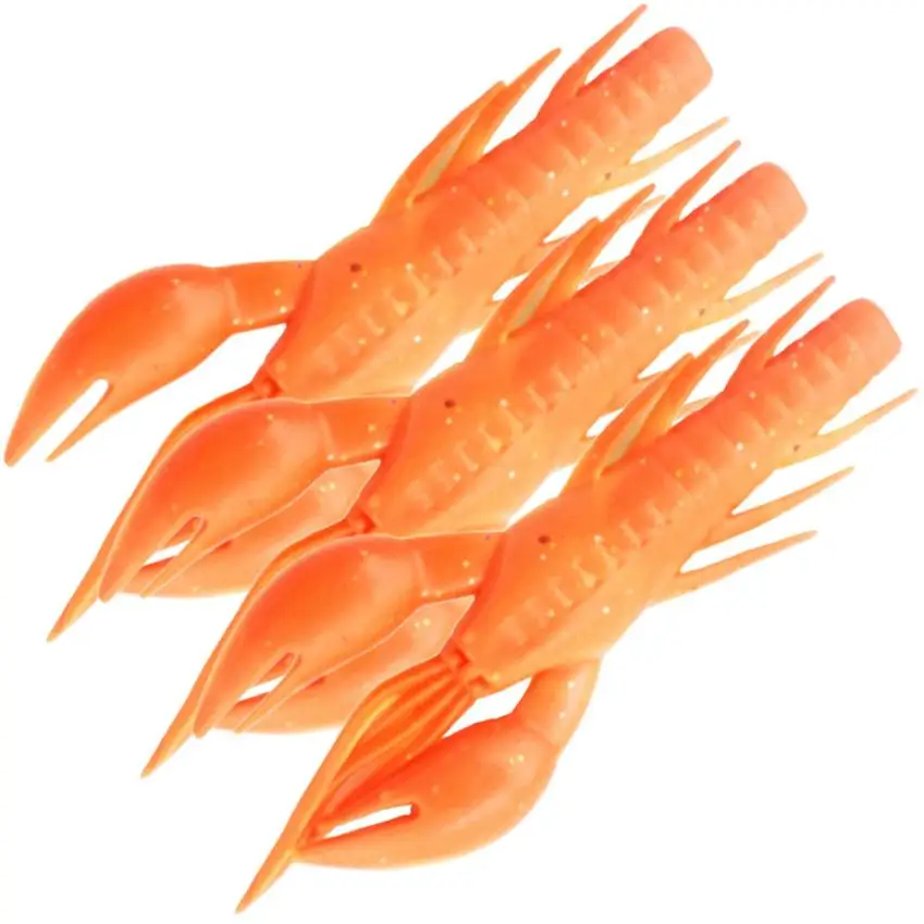  3pcs Fishing Lure 7.5cm 5.8g Swim baits Silicone Soft Bait Artificial Lure Life Like Shrimp Lure Ki