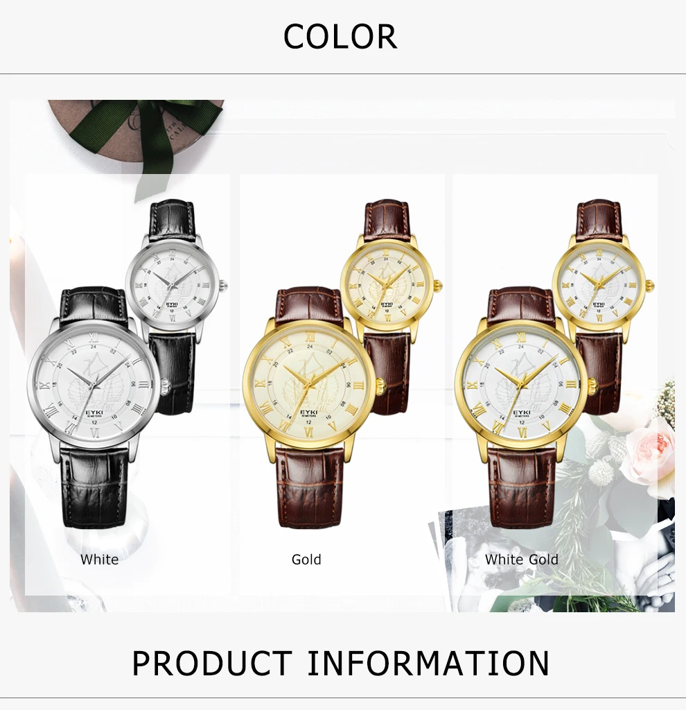Top EYKI Super Fashion Mens Mulheres Relógio