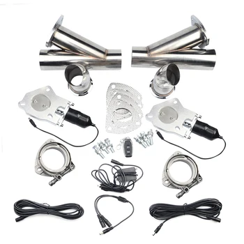 

ESPEEDER 2.0"2.25"2.5"3.0" Exhaust Cut Out Control Cutout Stainless Steel Electric Exhaust Cutout Pipe Kit With Remote Control