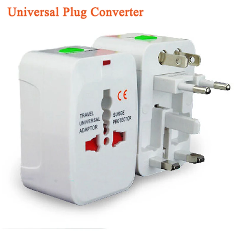 

Universal Electrical Plug Adapter Travel Socket Converter All in One Worldwide Use for US/ UK/ EU/ AU Free Shipping