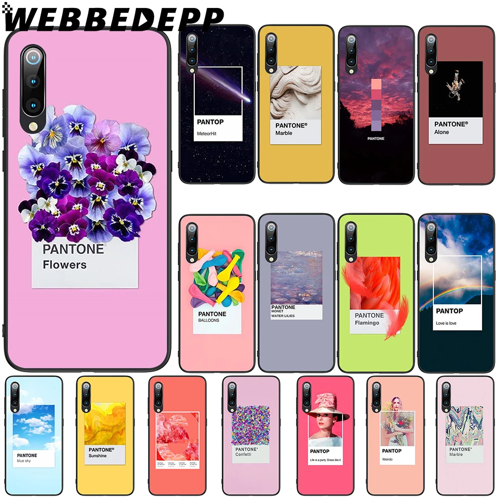 

WEBBEDEPP Color Pantone Soft TPU Case Cover for Xiaomi Mi 6 8 A2 Lite 6 9 A1 Mix 2s Max 3 F1 Case