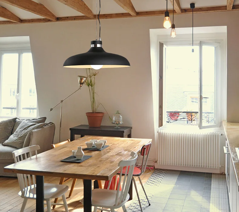 

Nordic Style Contracted Modern Pendant Light Office Art Deco Lighting Creative Wrought Iron Industrial Style Pendant Lights
