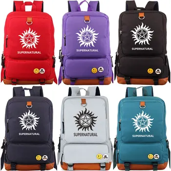 

Christmas Gift Supernatural Sun Star Boy Girl Children School bag Women Bagpack Teenagers Schoolbags Canvas Men Student Backpack