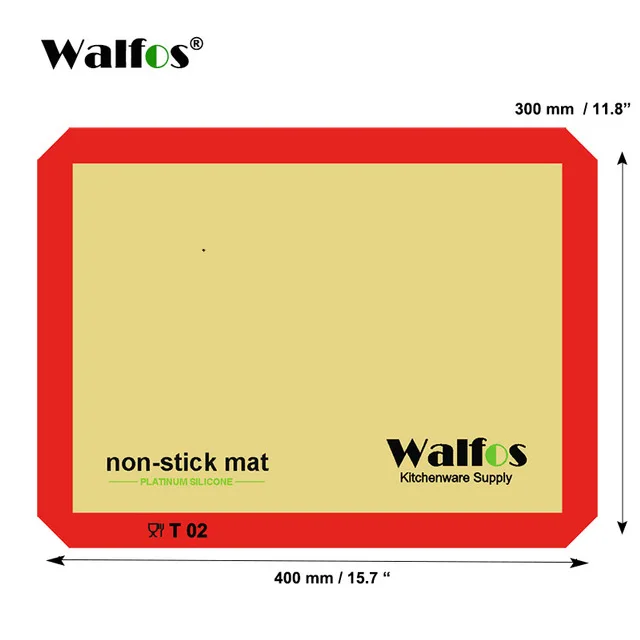 WALFOS 1 шт. Инструменты для выпечки антипригарный силиконовый коврик для выпечки торта печенья антипригарный вкладыш для выпечки - Цвет: 300x400mm