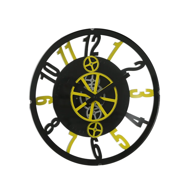 

Autobots gear clock gears combined mute machine core European retro living room office gift idea wall clock
