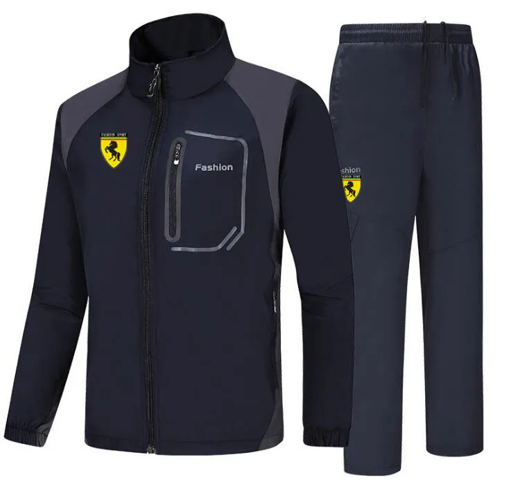Men Jogging Track TrackSuit Sport Track Jacket Coat Top Suit Set Trousers Pants Sweats suits Sports Wear Sweatshirt