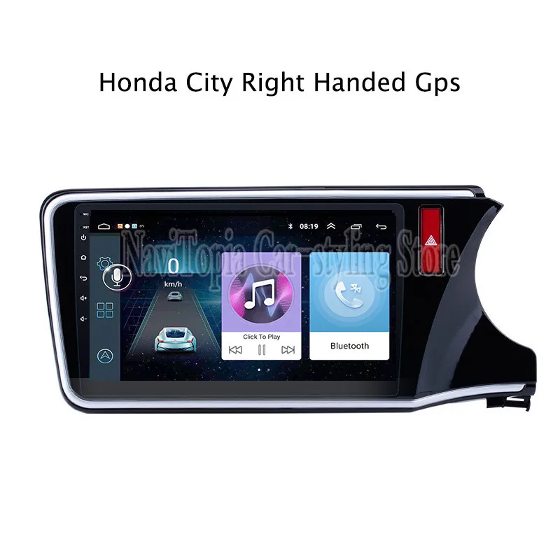 NaviTopia 10 1 дюймов Радио стерео для Honda City Greiz Gienia 2015 2018 RHD Android 8 автомобиль DVD