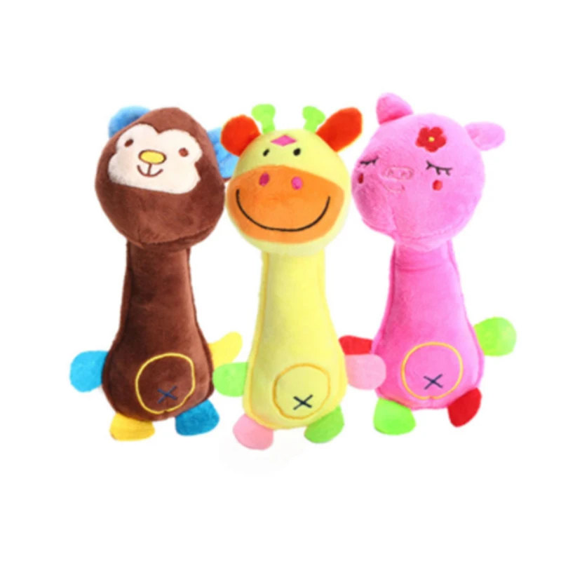 

Animal Shape Pet Puppy Dog Toys Funny Soft Plush Sound Squeaky Chew Toy Gifts Plush Lovely Pets Toy for any dogs