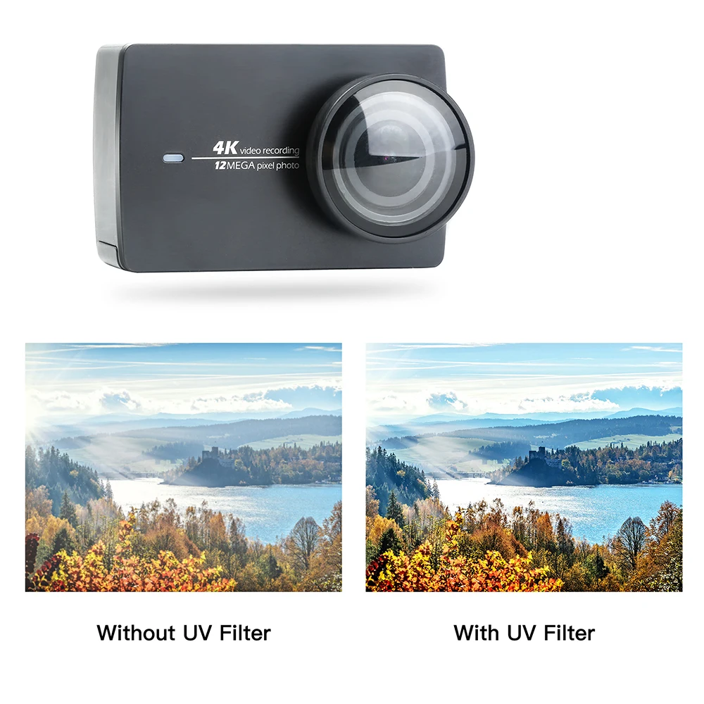 Стандартный защитный чехол SHOOT для Yi Lite 4K + камера с быстроразъемной пряжкой и
