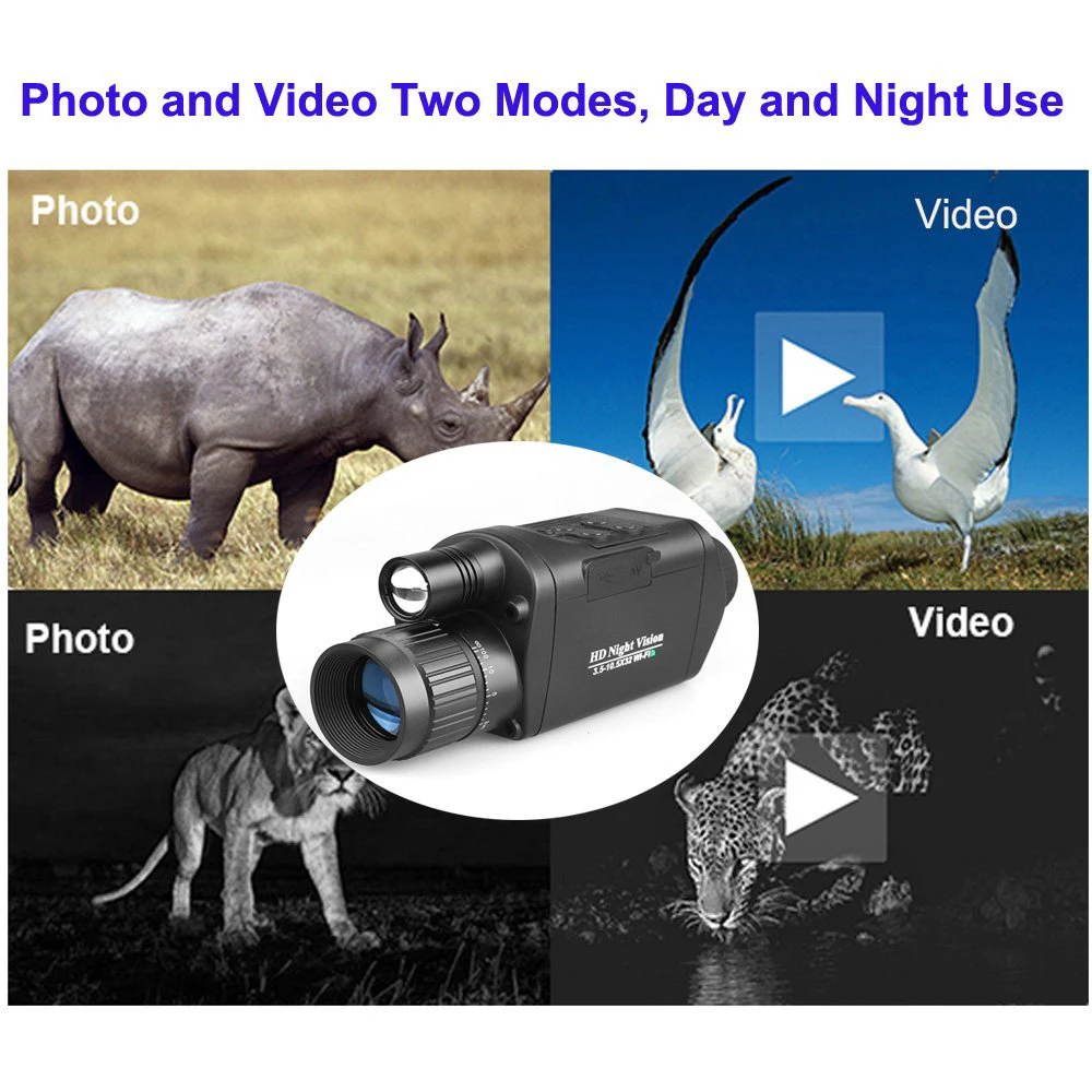  Bestguarder 720 HD Night Vision with Wifi Function Professional Hunting Infrared Monocular Connect 
