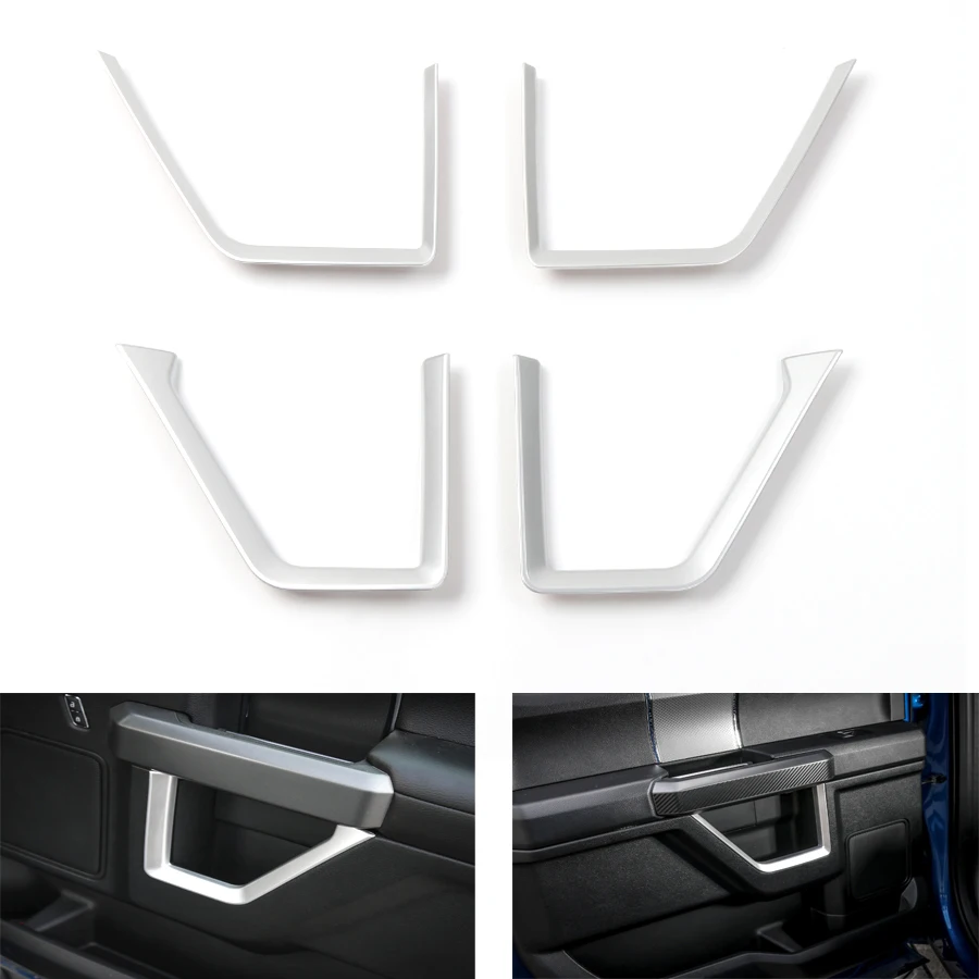 Us 98 1 10 Off Yaquicka 4pcs Set Car Interior Door Panel Strips Cover Trim Sticker Styling For Ford F150 2015 Abs In Interior Mouldings From