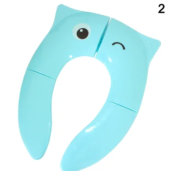 

Kids Potty Seat Cartoon Folding Plastic Toilet Potty Training Mat for Baby Toddler HG99