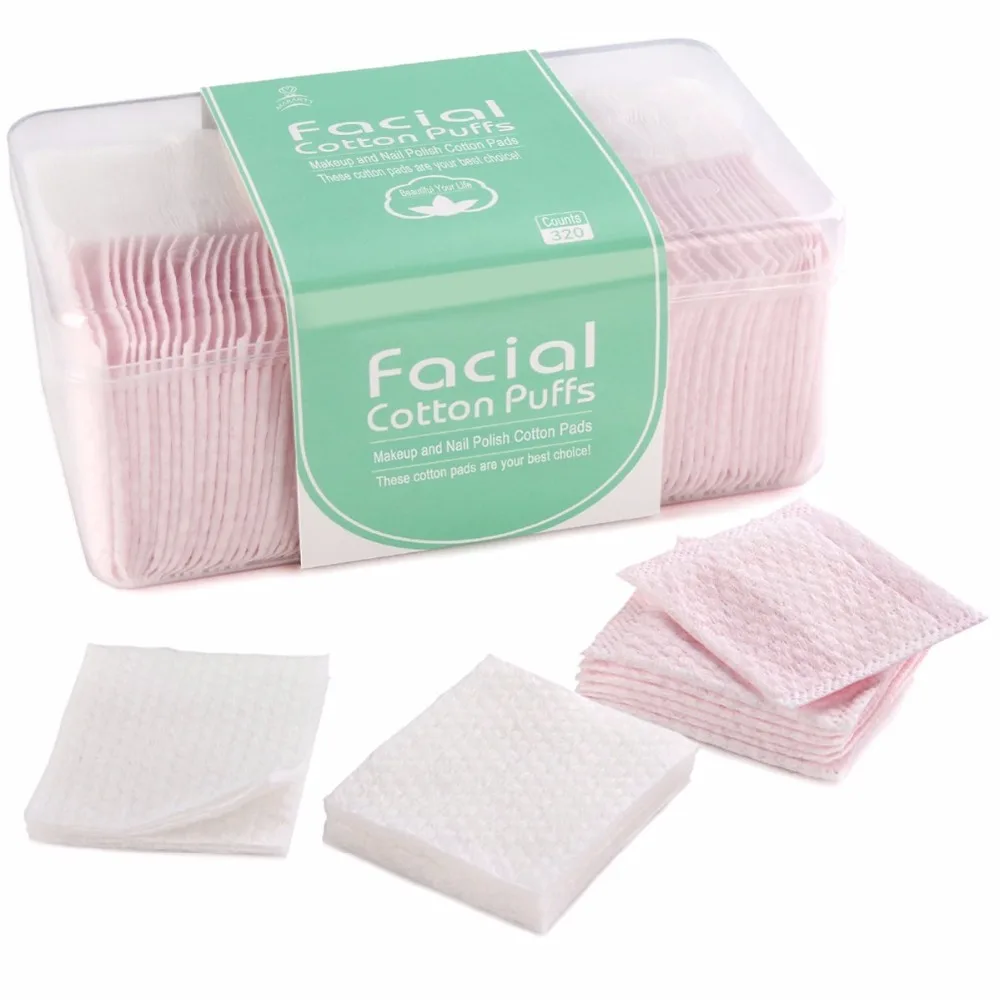 MAKARTT 320pcs Cotton Pads Makeup Nail Art Tips Cotton Manicure Polish