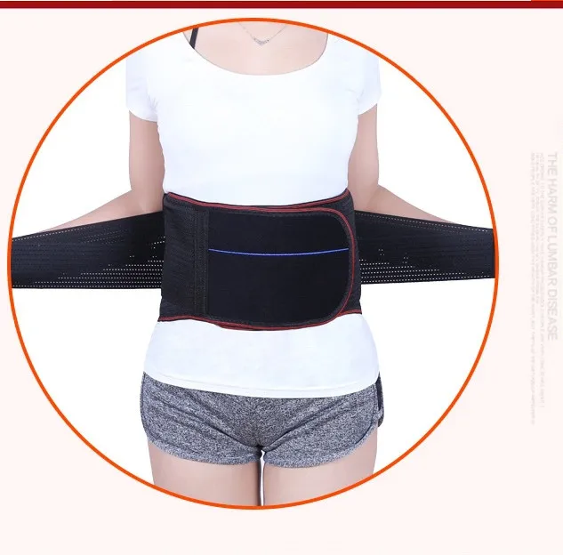 Поясничная нижняя часть спины и поддерживающий пояс с 3 функциональными подушечками для боли в спине подравнивание живота жира и тонкой талии