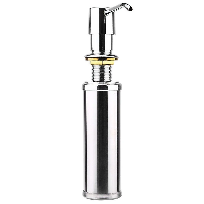 

250ML Stainless Steel Silver Automatic Soap Dispenser Kitchen Sink Detergent Bottle Bath Liquid Pump Bathroom And Kitchen