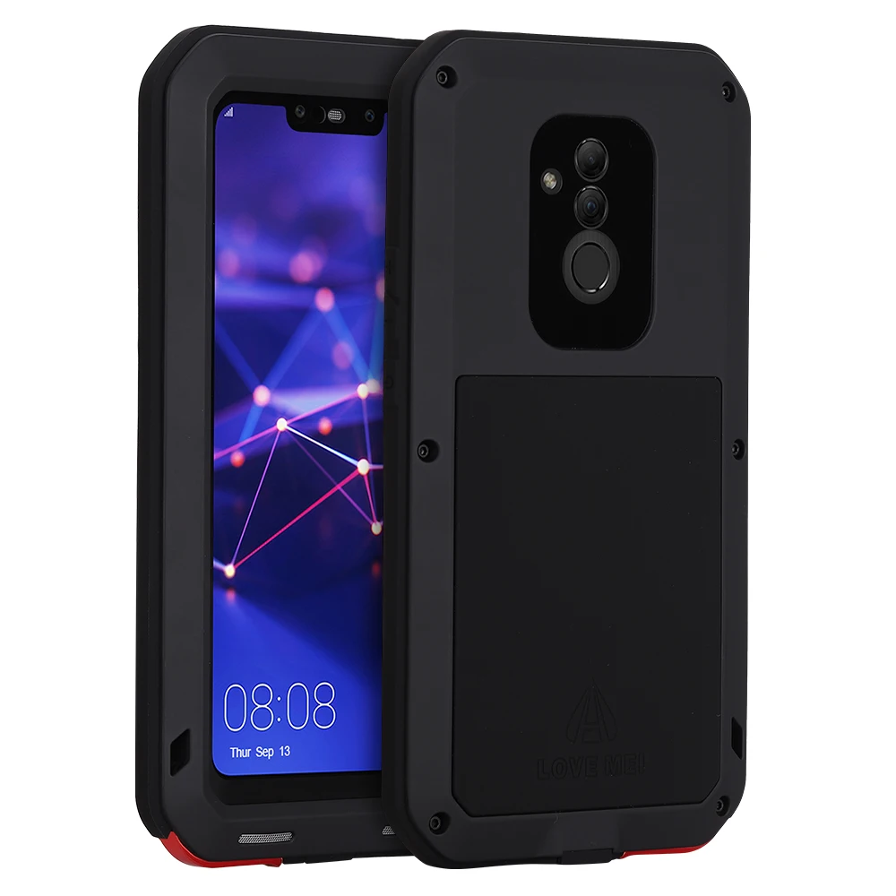 Для huawei mate 20 удобный телефонный Футляр сверхмощный Защитная обшивка металлический жесткий закаленное стекло mate 20 Lite Полное покрытие силиконовые корпуса