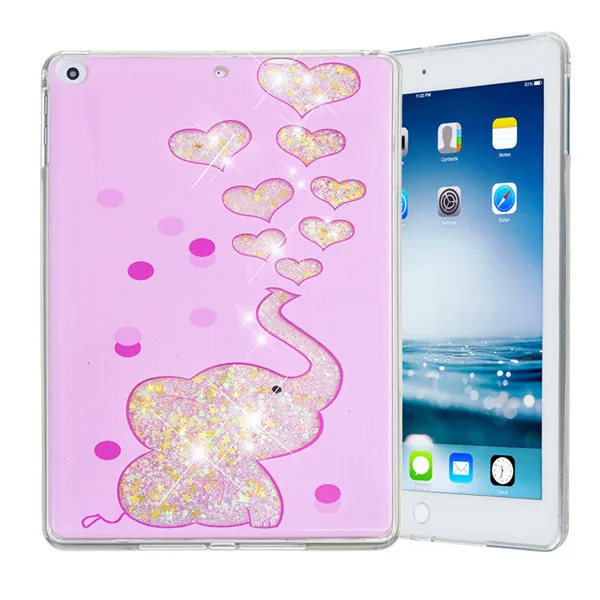 Wekays для Apple Ipad Air2 Ipad 6th Блестящий жидкий силиконовый чехол Fundas для Coque IPad Air 2 IPad 6 IPad6 9,7 дюймов чехол s - Цвет: E