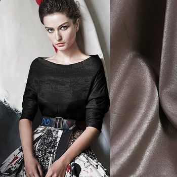 

145CM Wide 300G/M Weight Brown Grey Black Spandex Polyester Fabric for Spring Autumn Suit Coat Dress Shirt Jacket E635