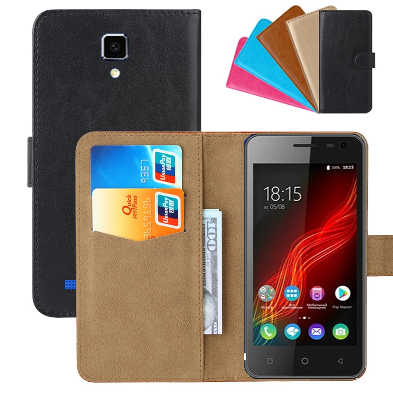 

Luxury Wallet Case For BQ BQ-4500L Fox LTE PU Leather Retro Flip Cover Magnetic Fashion Cases Strap