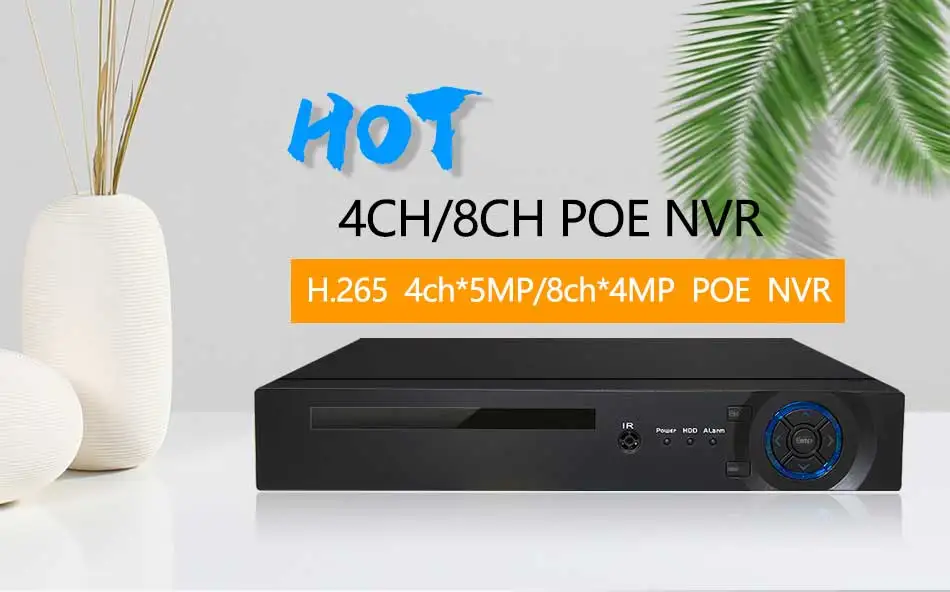 H.265 4ch* 5MP/8ch* 4MP PoE сети видео Регистраторы наблюдения PoE NVR 4/8-канальный сетевой видеорегистратор HD 1080P IP Камера PoE 802.3af ONVIF