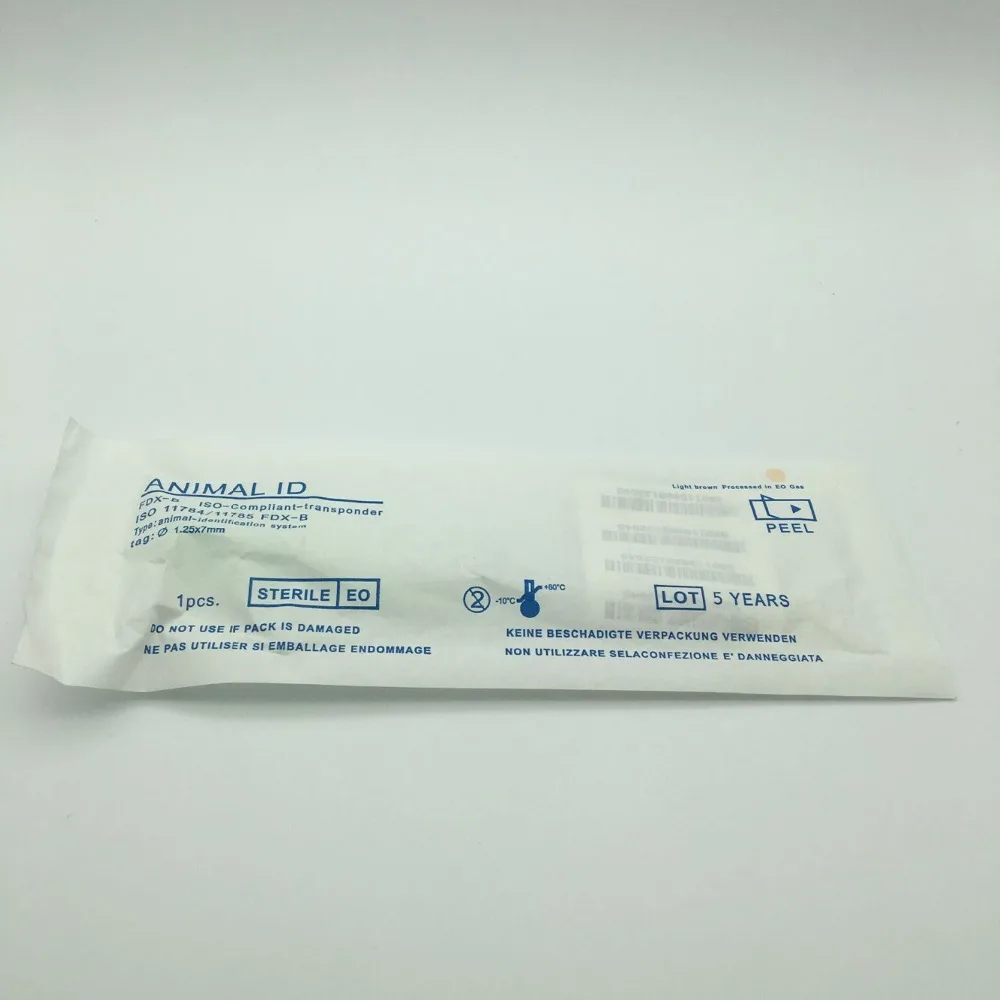 

(60pcs/lot animal Syringe )1.4*8mm 134.2KHz Stanard ISO Chip EM4305 for pet design safe and reliable