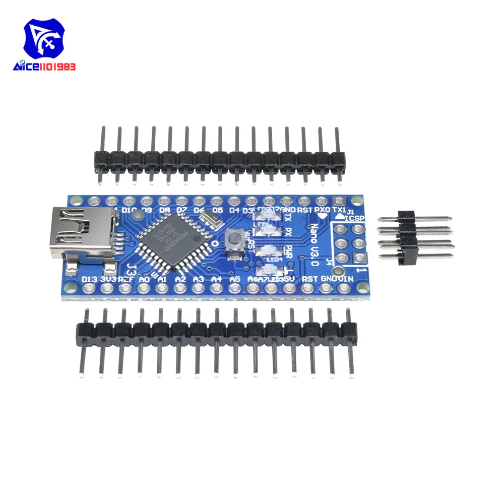 Nano V3.0 Mini USB ATmega328 5 в 16 м микроконтроллер модуль для Arduino Mini USB Nano V3.0 FT232 модуль