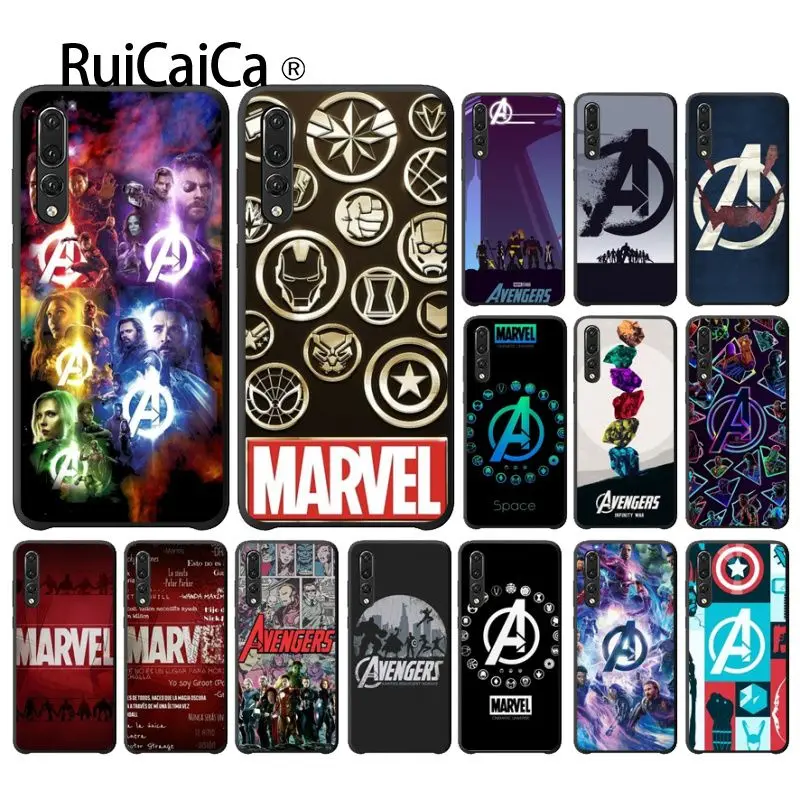 Ruicaica Marvel Avengers logo Printing Drawing Phone Case cover Shell for Huawei Mate10 Lite P20 Pro P9 P10 Plus View 10 Cover | Мобильные