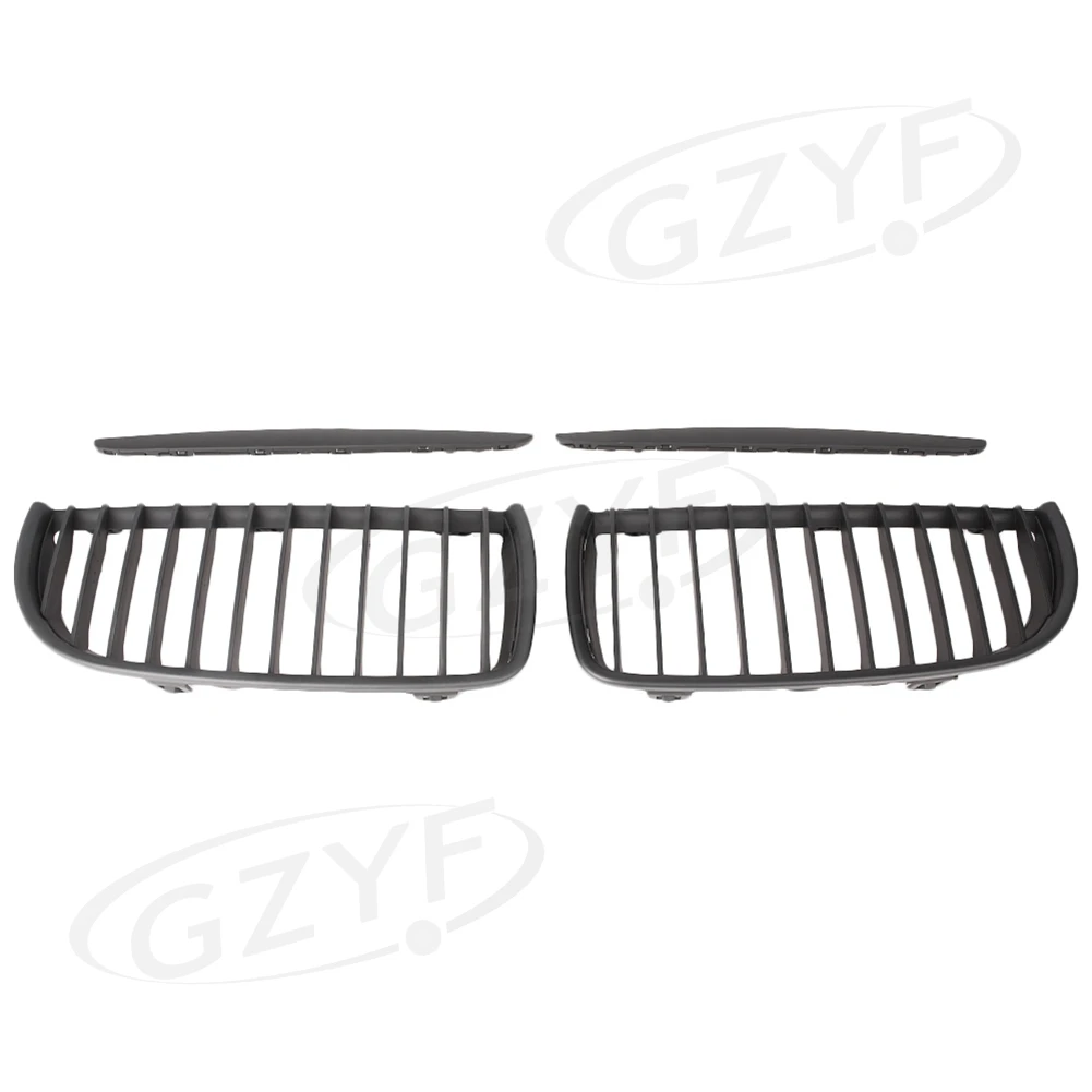 Front Black Car Grilles for BMW E90/E91 4-Door Saloon 2005-2008 ABS Plastic