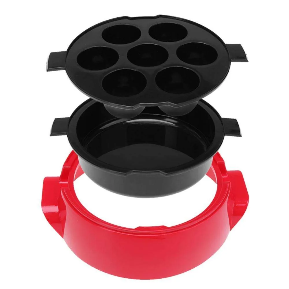 

Multi-purpose PP material Two Layer Microwave Vegetable Steamer Pot Cookware Octopus Ball Cake Pizza Steaming Cooking Pot Easy