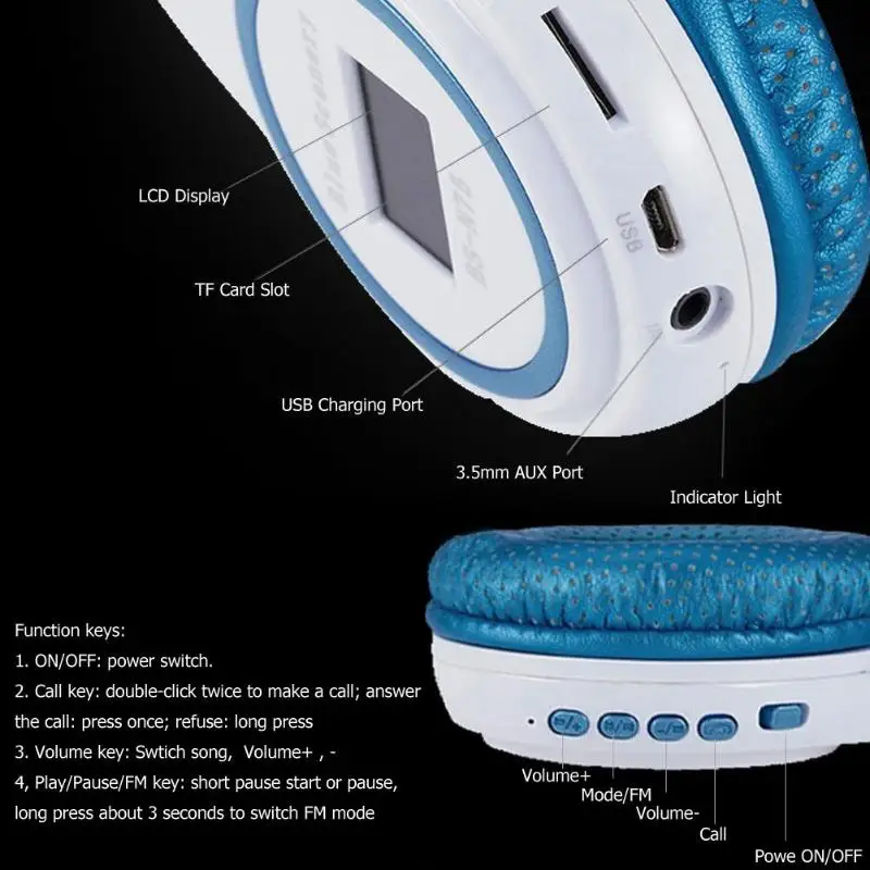 BS-N75 Беспроводной Bluetooth гарнитура наушники с ЖК-дисплей Экран FM TF карты audifono bluetooth для ПК мобильного телефона Mp3