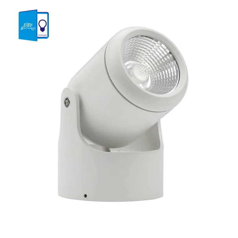 

[DBF]Dimmable 180 Degrees Rotation COB LED Surface Mounted Downlight 7W 10W 15W 20W LED Spot Lamp with AC 110V/220V LED Driver