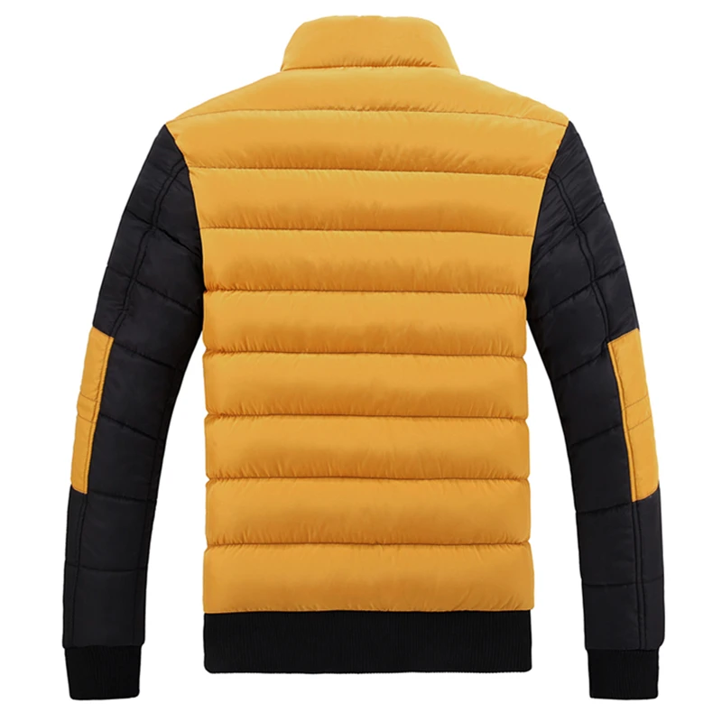 D'hiver Parka Bleu rouge Fermetures kaki Bas Chaud Éclair Marque jaune Hiver Veste Hommes Solid Vêtements Mens Le Nouveau 2019 Épais 8809 Puffer Manteau Vers dCxQWorBe
