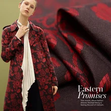 Заказная Смешанная жаккардовая шелковая ткань плотная текстура прочная ткань куртка костюм ветровка