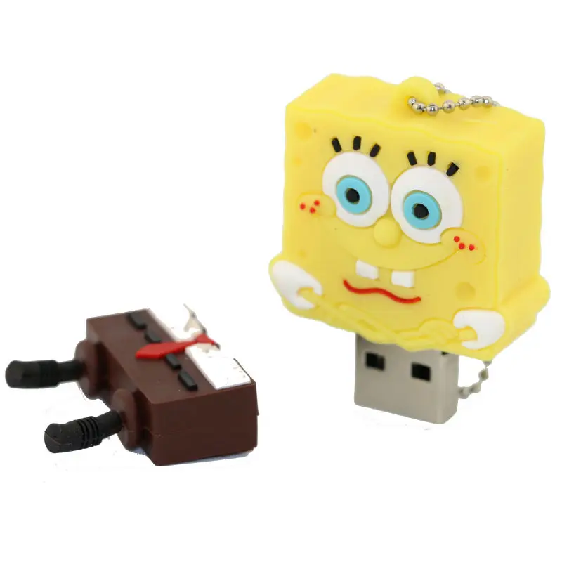 Ручка привода мультфильм Губка Боб 8 ГБ 16 ГБ 32 ГБ 64 ГБ Usb флешка Memory Stick флешки Патрик звезда Pendriver Мини Подарки