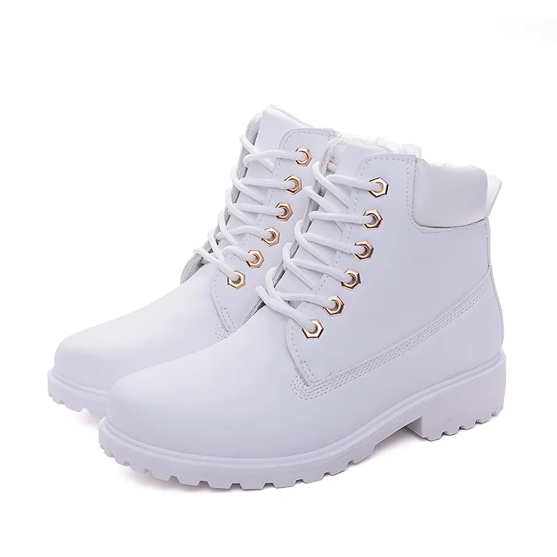 

New Early Russian Winter Shoes Casual Women Fashion Platform Ankle Boots Flats Women Casual Shoes High Wedge Botas Mujer
