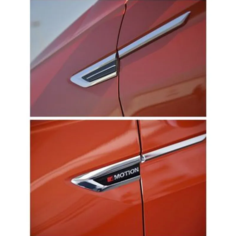 AOSRRUN Car Accessories Car Styling 4PCS ABS Outer Side Fender Front Door Cover Trim For Volkswagen