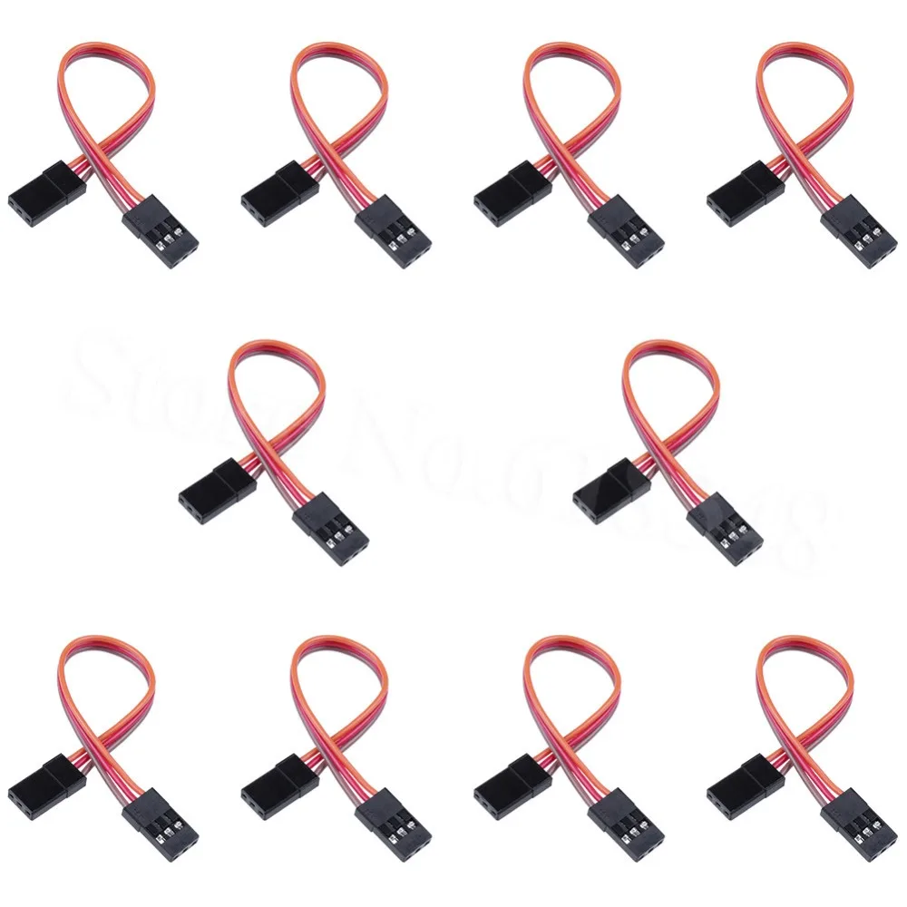 3 Pins 10cm Servo Extension Lead Wire Cable Male to Male 60 Core for