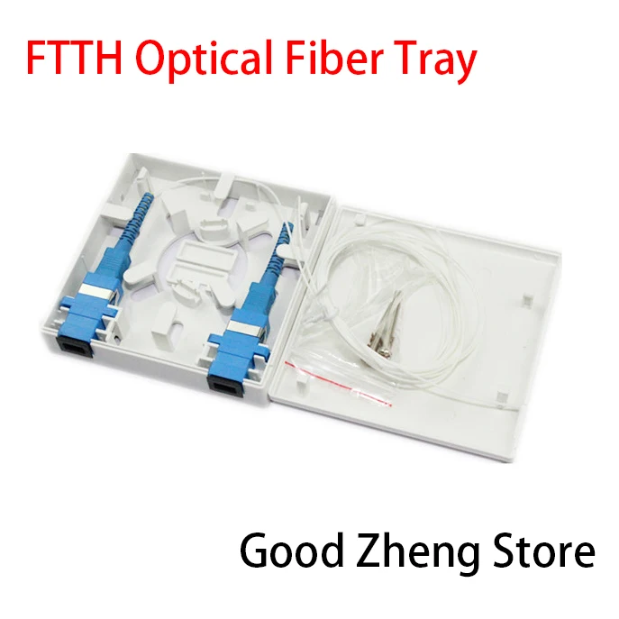 

FTTH Fiber Optic Splice Tray Termination Box White Pigtail Fiber Splicing Plate
