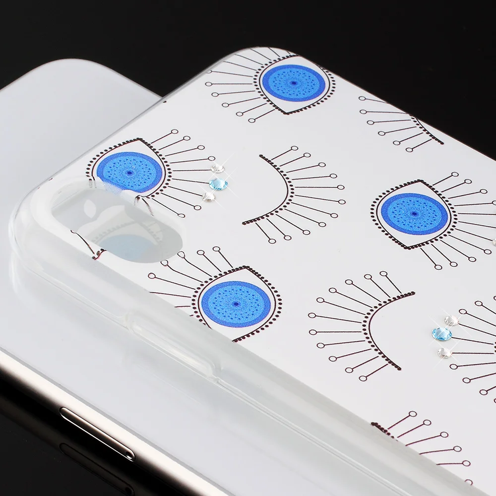 KINGXBAR принципиально для iPhone х чехол кристаллами Swarovski Прозрачный X случаях